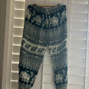 Elephant Print Harem Pants